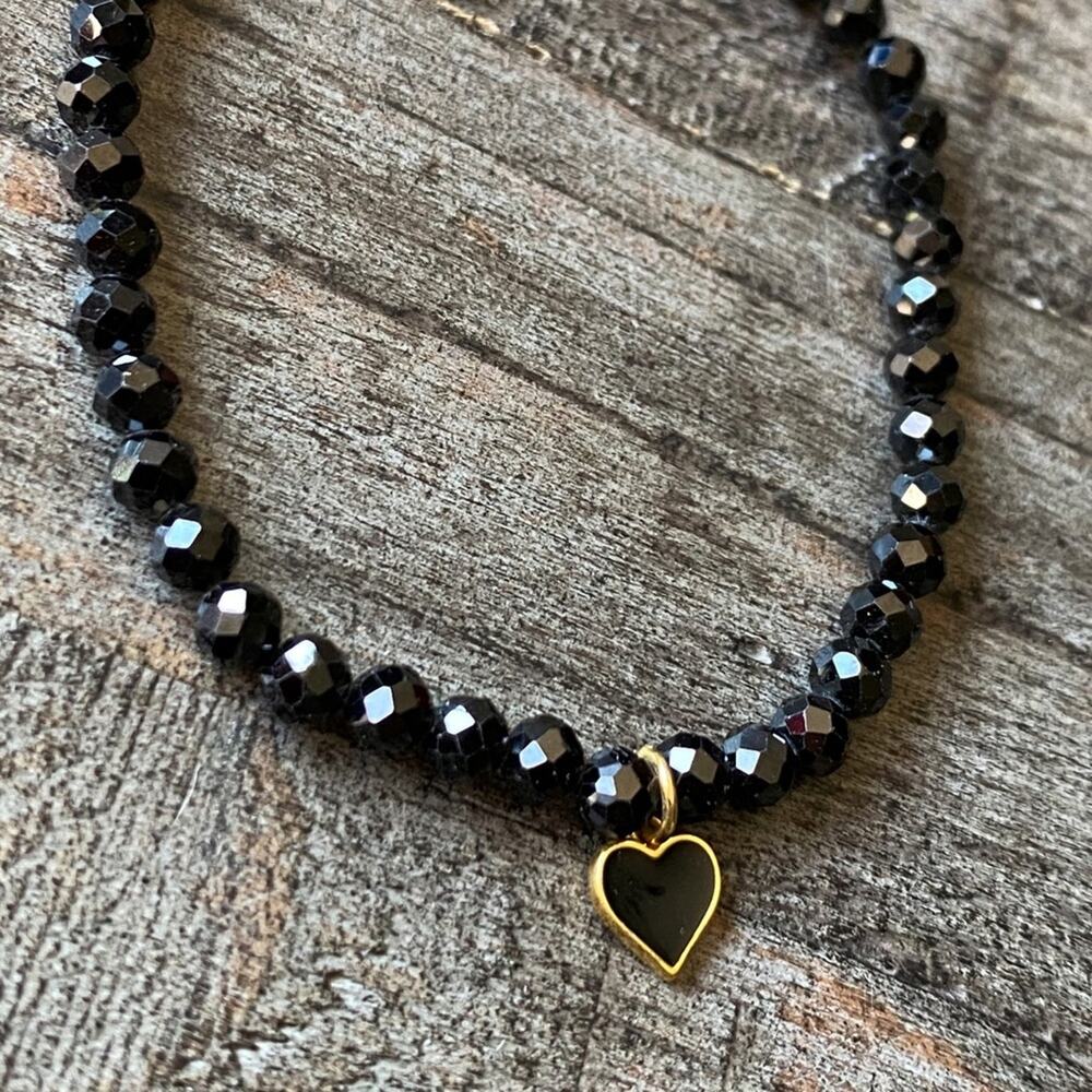 NEW Black Onyx Stone Layering Bracelet